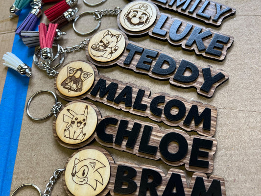 2-Layer Keychain/Medallion - Design (5 quantity minimum)